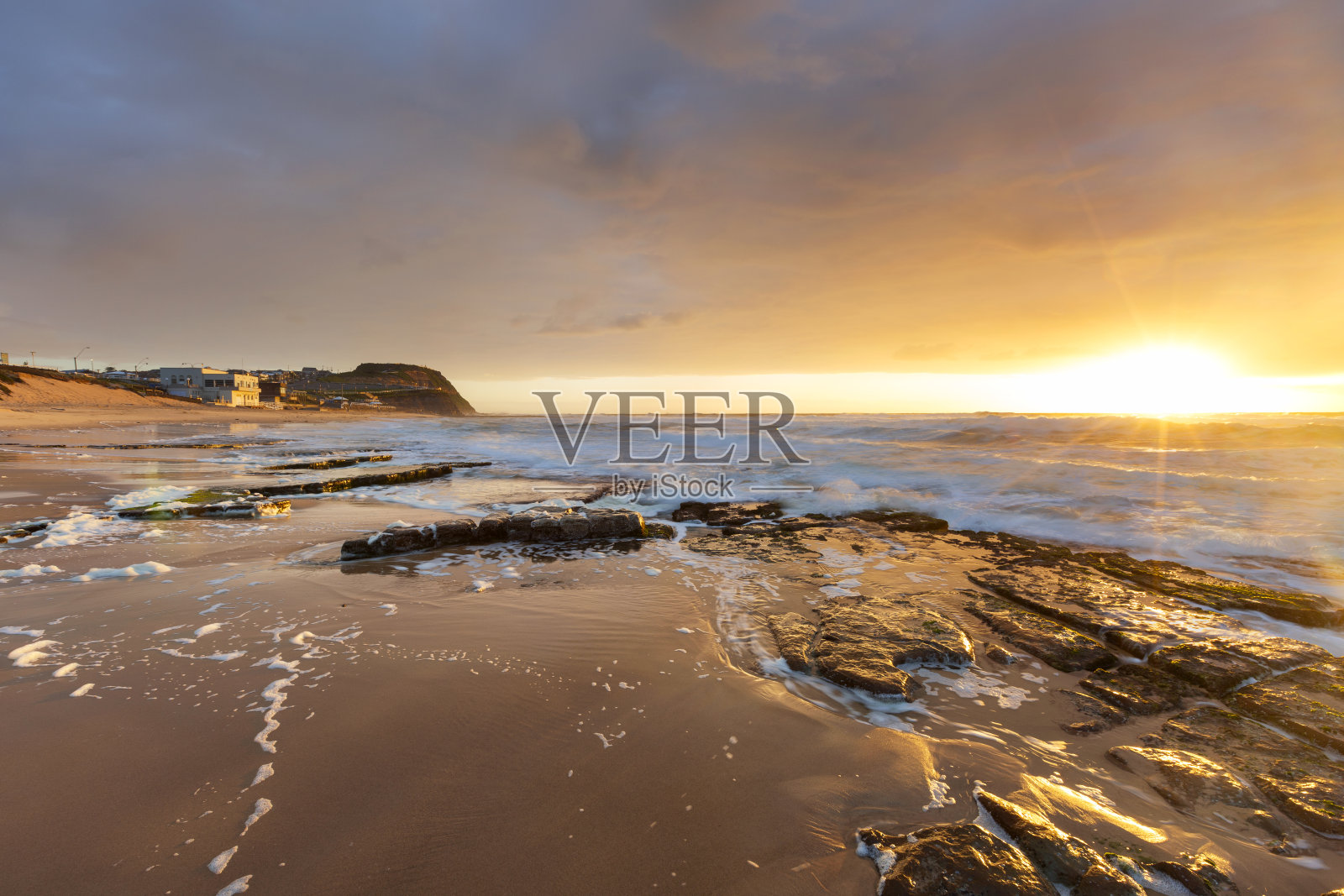 酒吧海滩,纽卡斯尔,新南威尔士州照片摄影图片