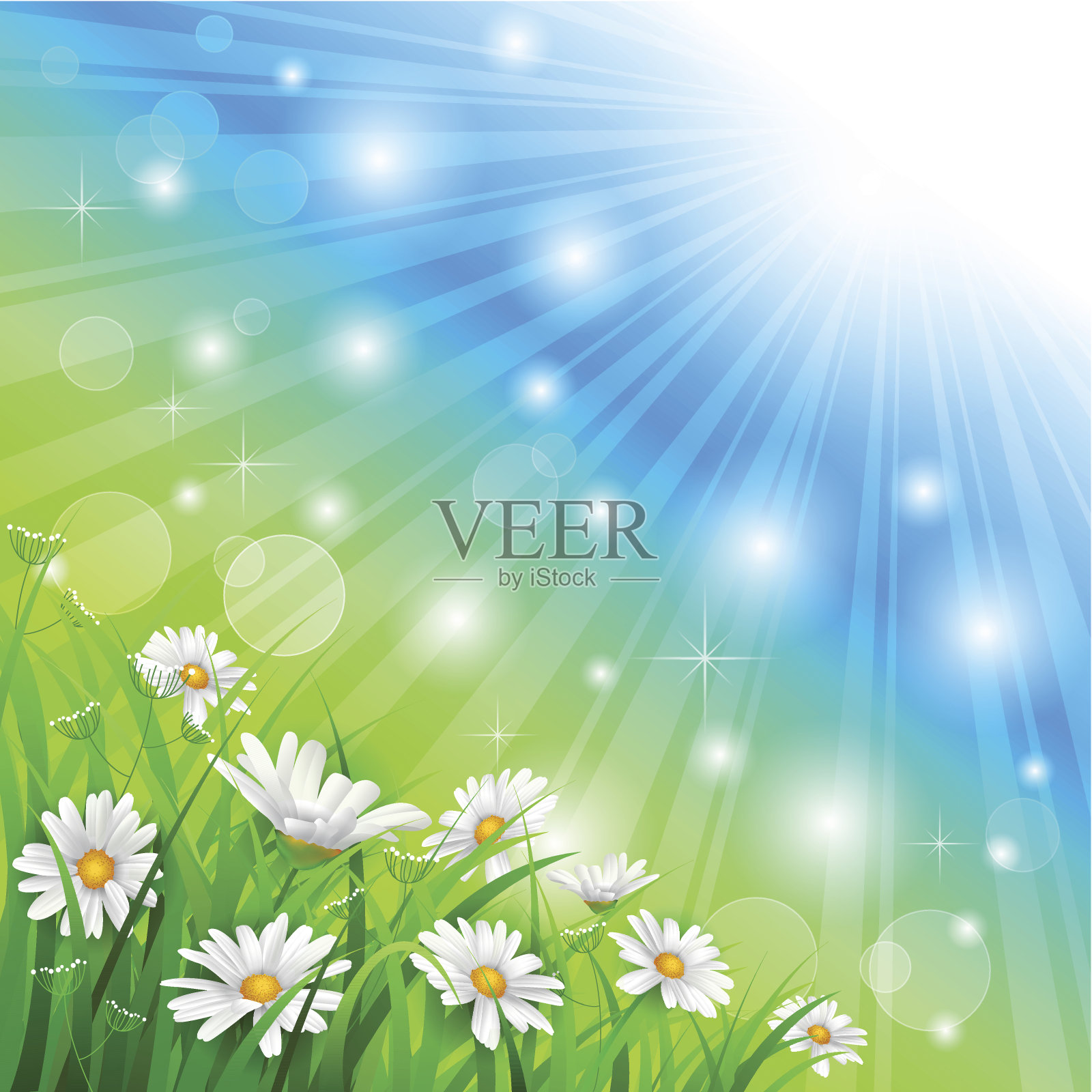 花的背景插画图片素材