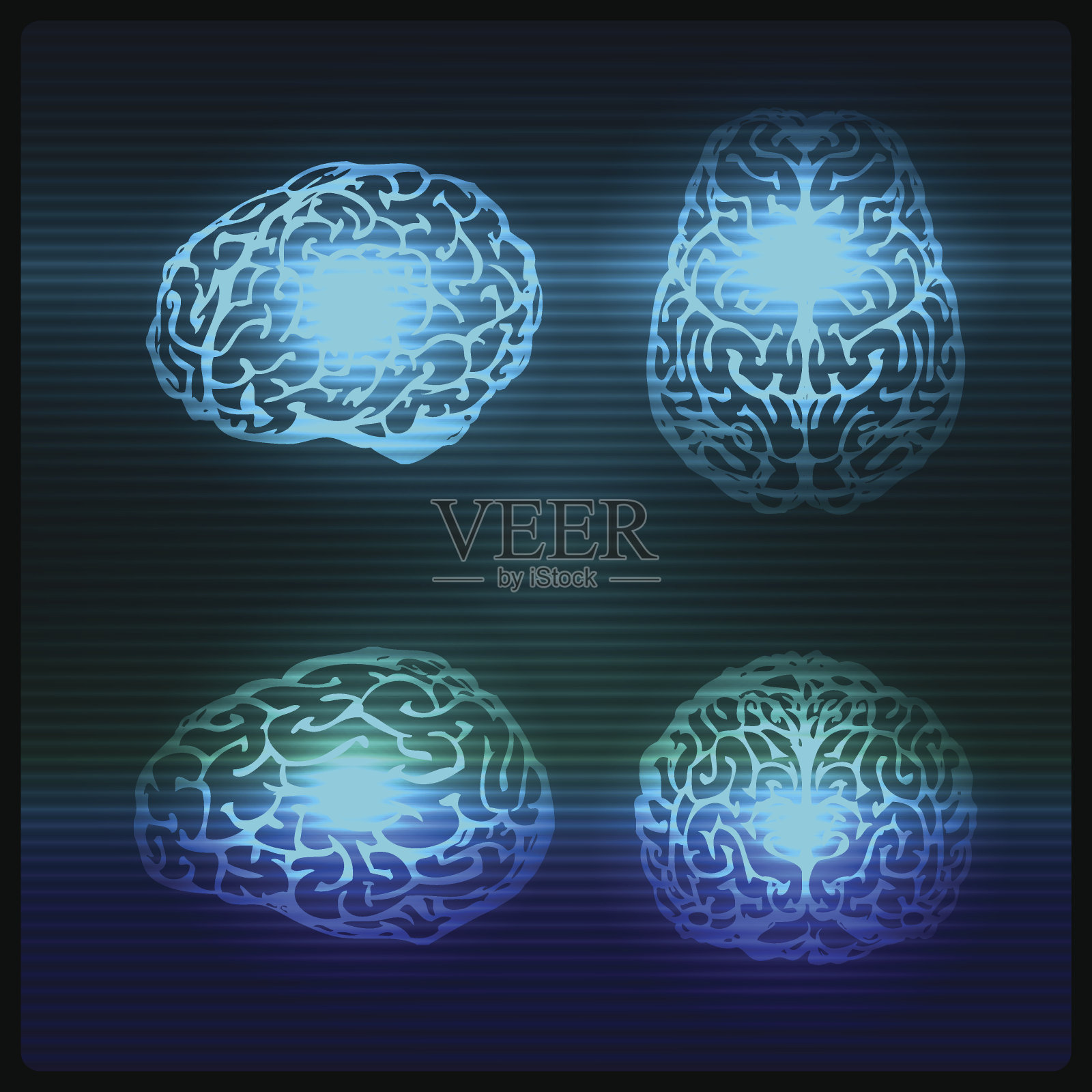 大脑插画图片素材