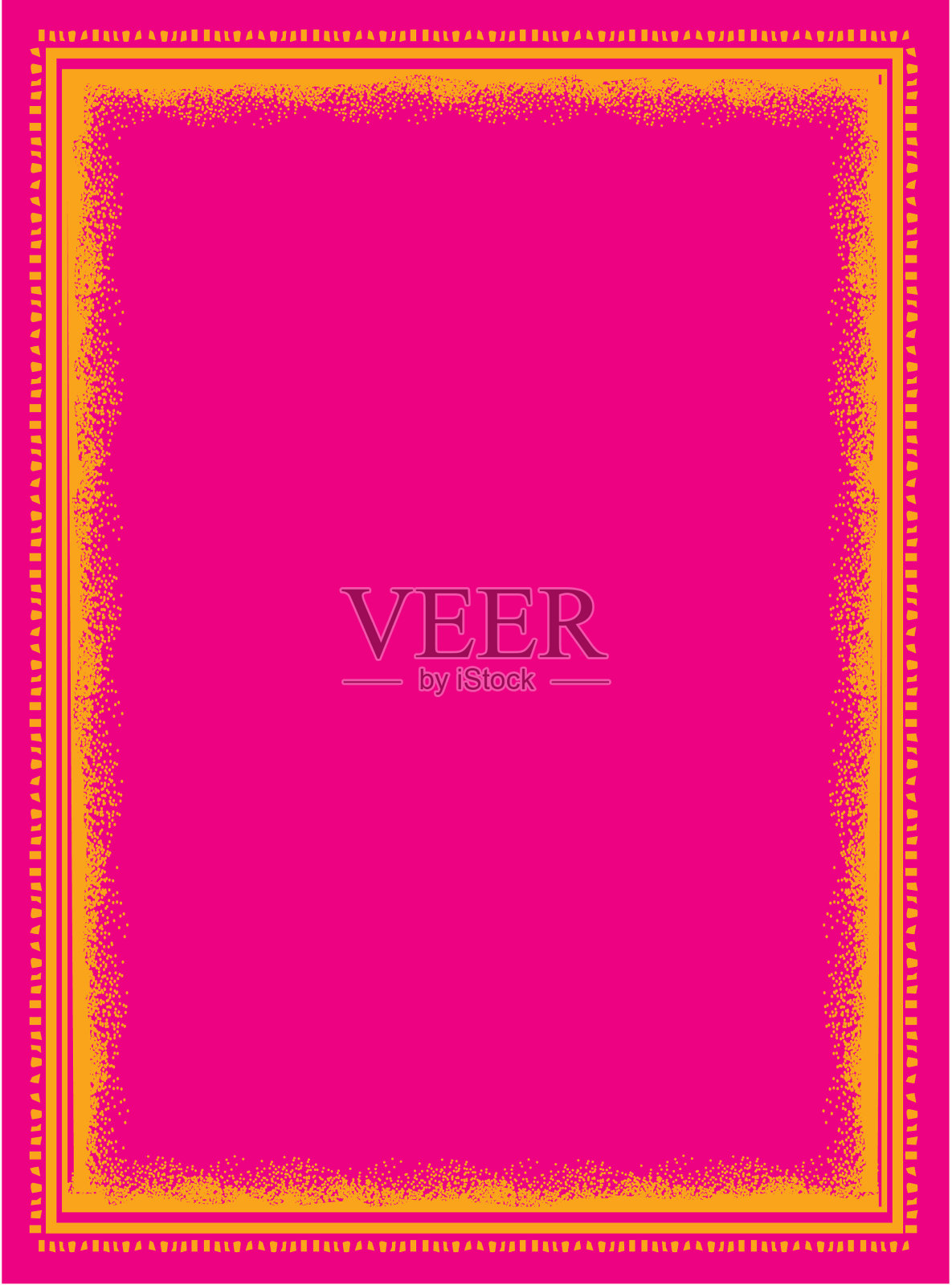 手绘框架与点画效果插画图片素材