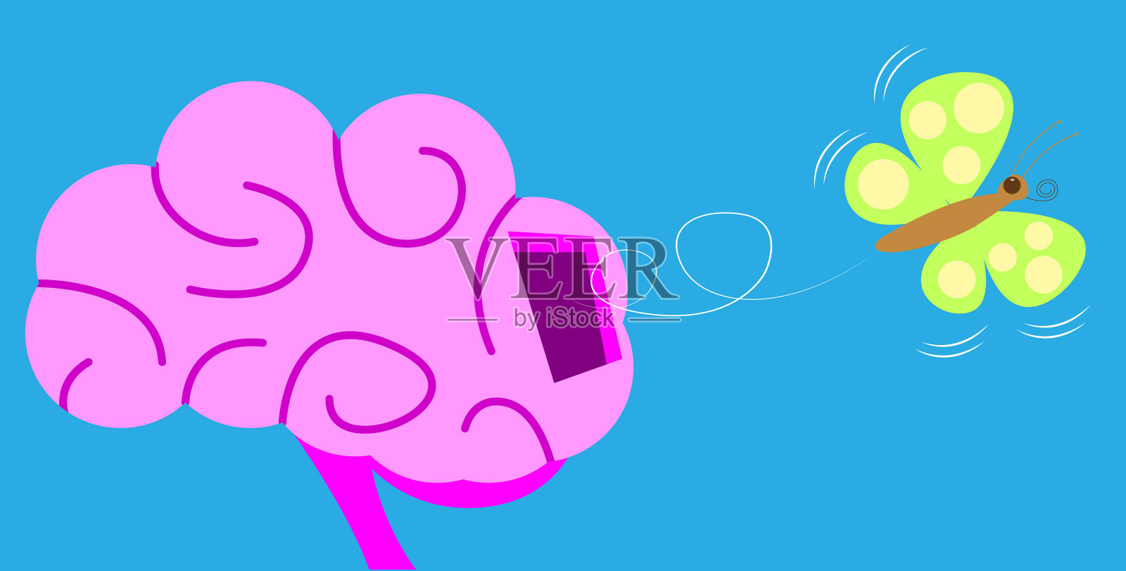 解放你的思想插画图片素材