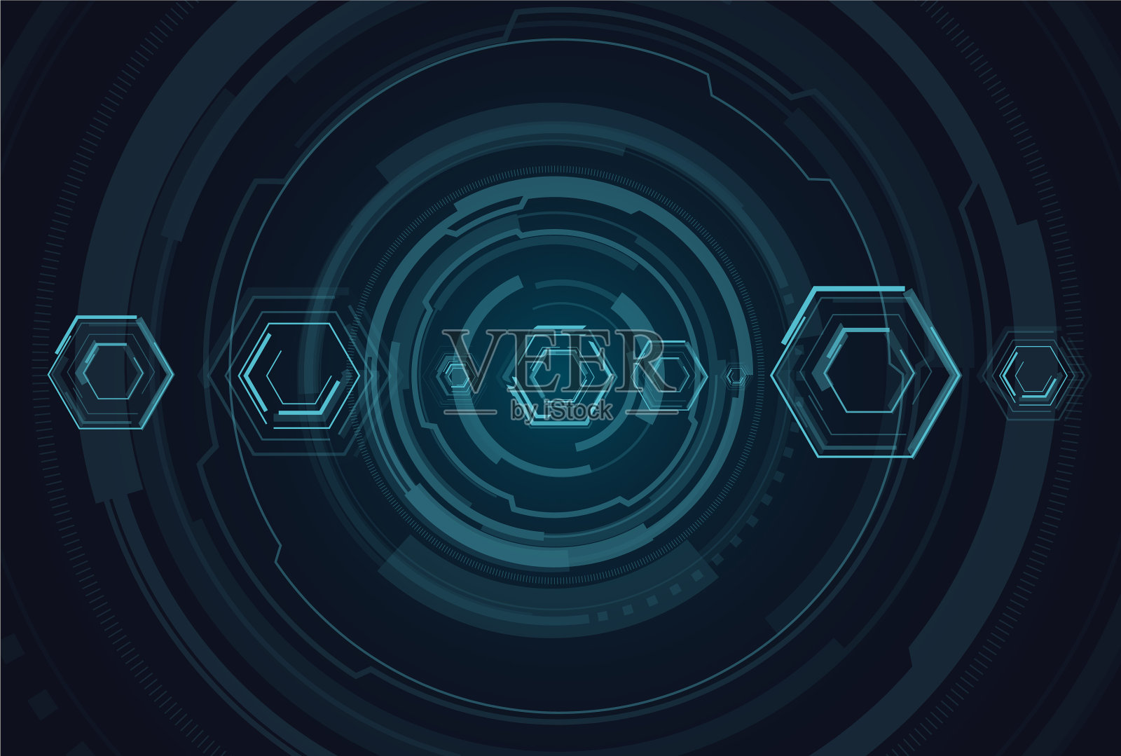 HUD -技术背景插画图片素材