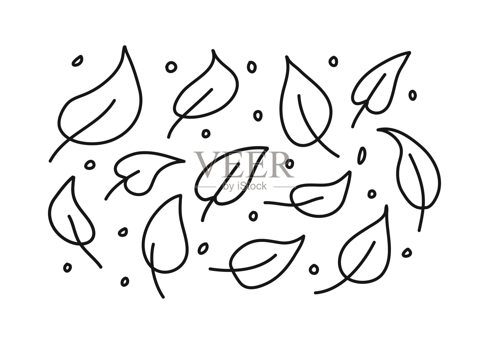 秋天矢量插图符号设计元素插画图片素材