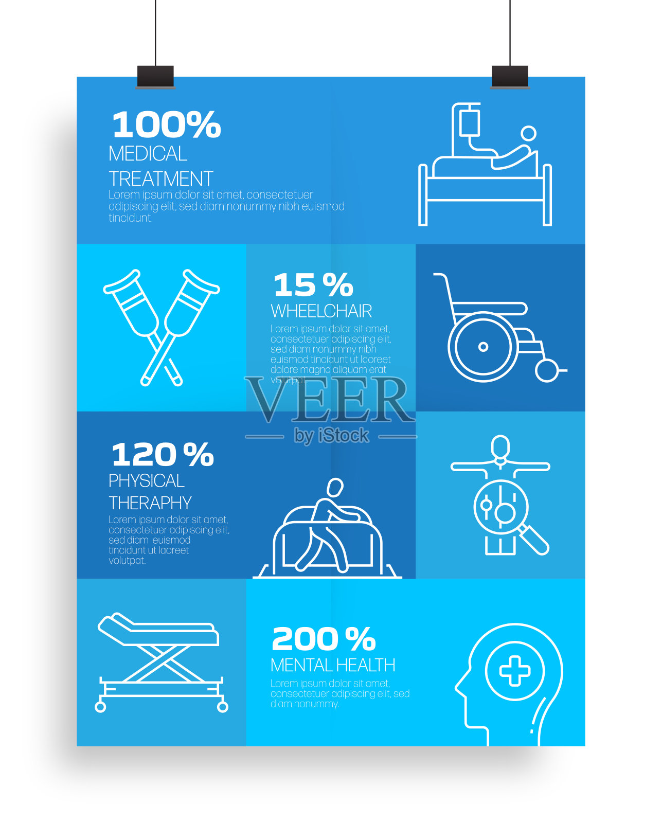 医疗保健和医疗概念信息图设计矢量插图插画图片素材