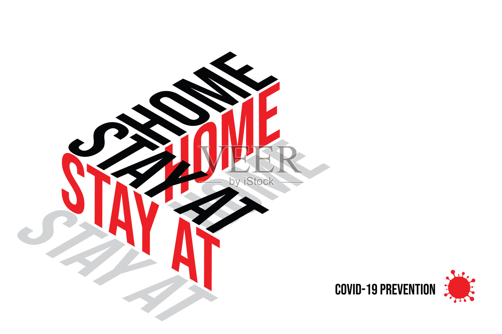 冠状病毒的等长字母。COVID-19流感大爆发的危险,流感毒株病例作为大流行概念横幅平面风格插图素材插图插画图片素材