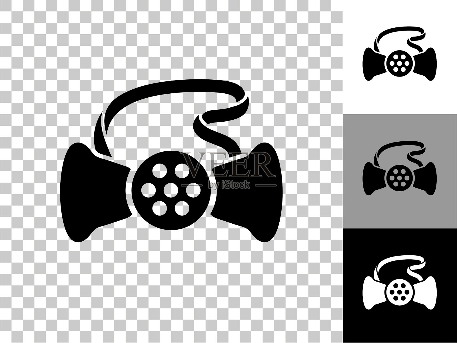 防毒面具图标在棋盘透明背景插画图片素材