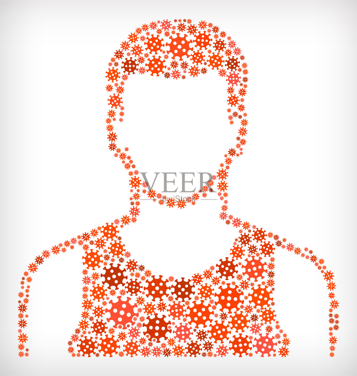 流感冠状病毒图标模式插画图片素材