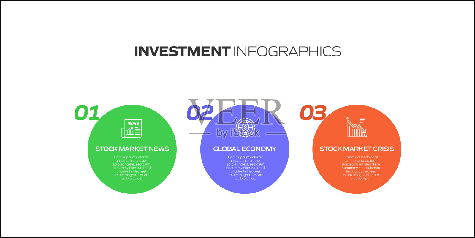 投资相关流程信息图模板。过程时间图。使用线性图标的工作流布局插画图片素材
