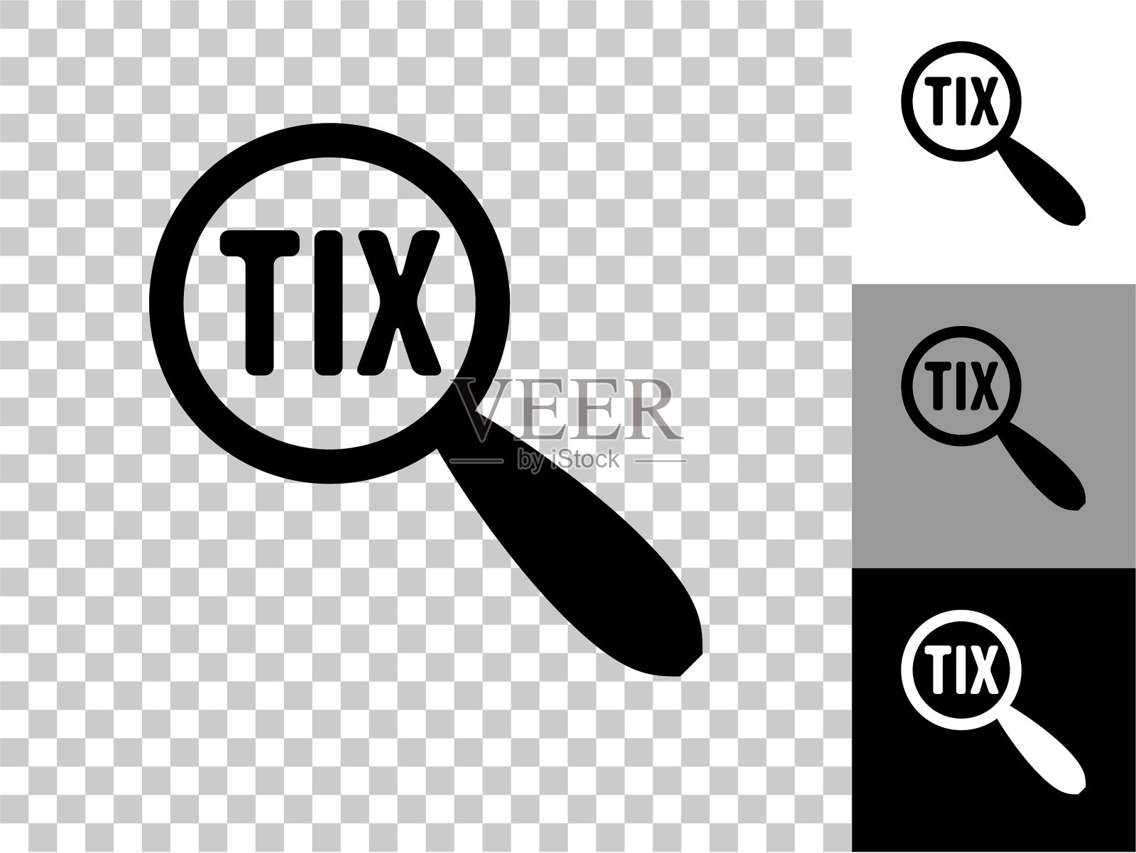 票图标在棋盘透明的背景插画图片素材