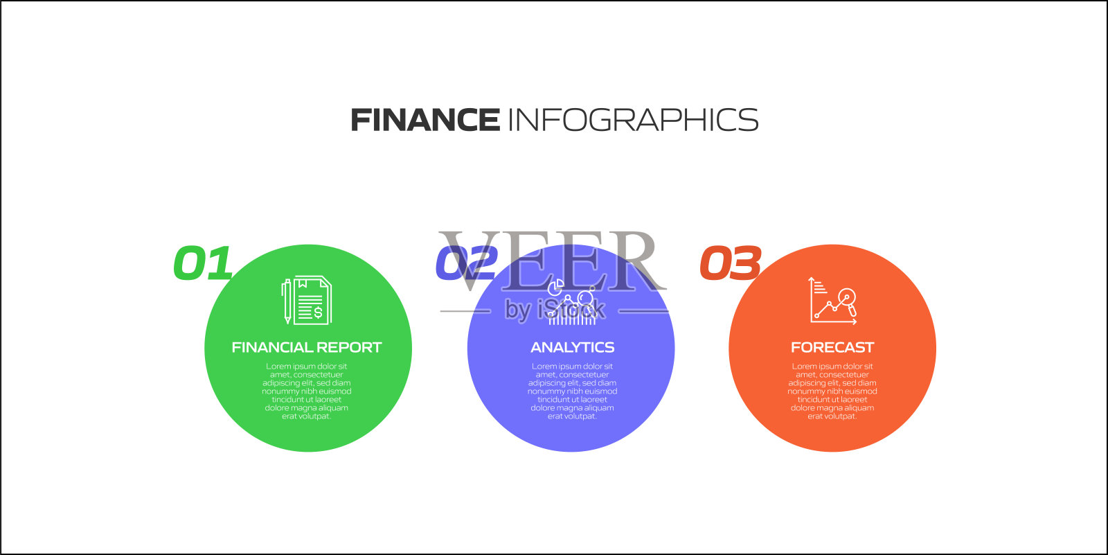 财务相关流程信息图模板。过程时间图。使用线性图标的工作流布局插画图片素材