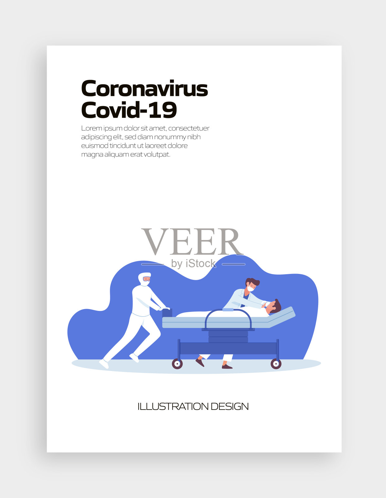 冠状病毒,Covid19,大流行概念矢量登陆页模板插图,网站横幅,广告和营销材料,在线广告,业务演示等。插画图片素材