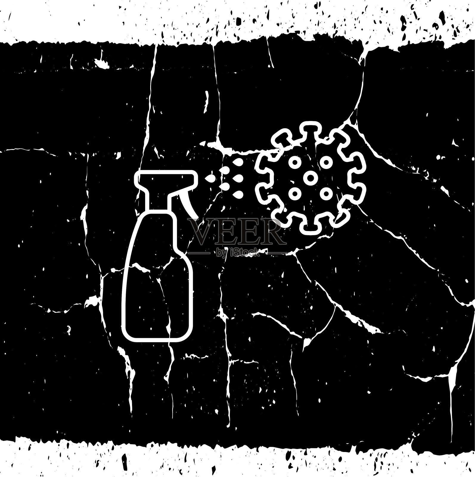 消毒剂喷雾图标插画图片素材