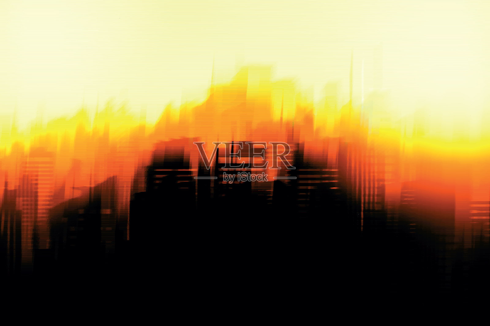 一个黑暗的夜晚时间森林景观矢量股票插图插画图片素材