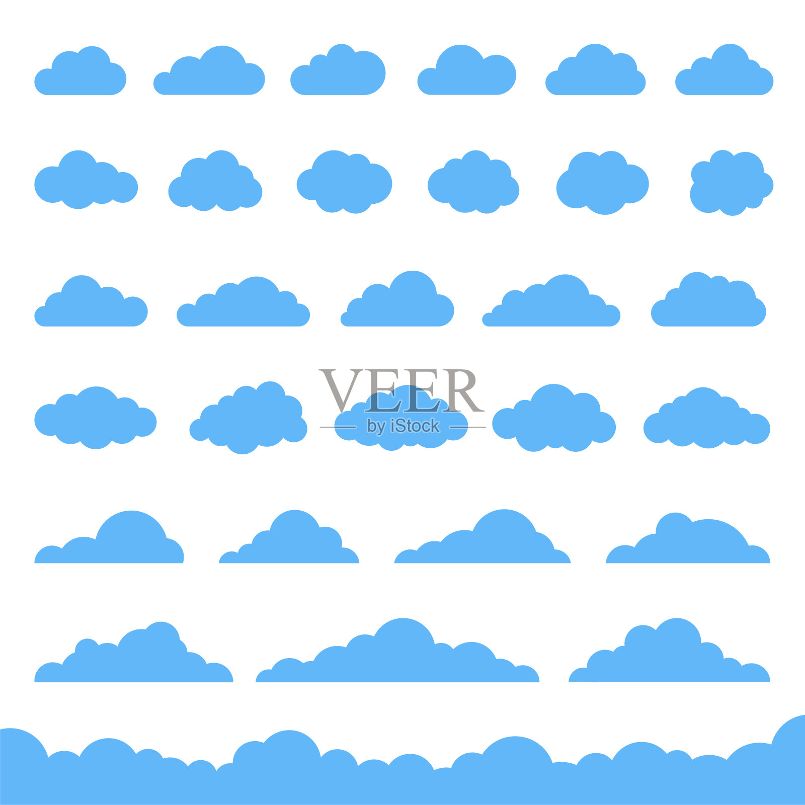 云集合-向量股票集合插画图片素材