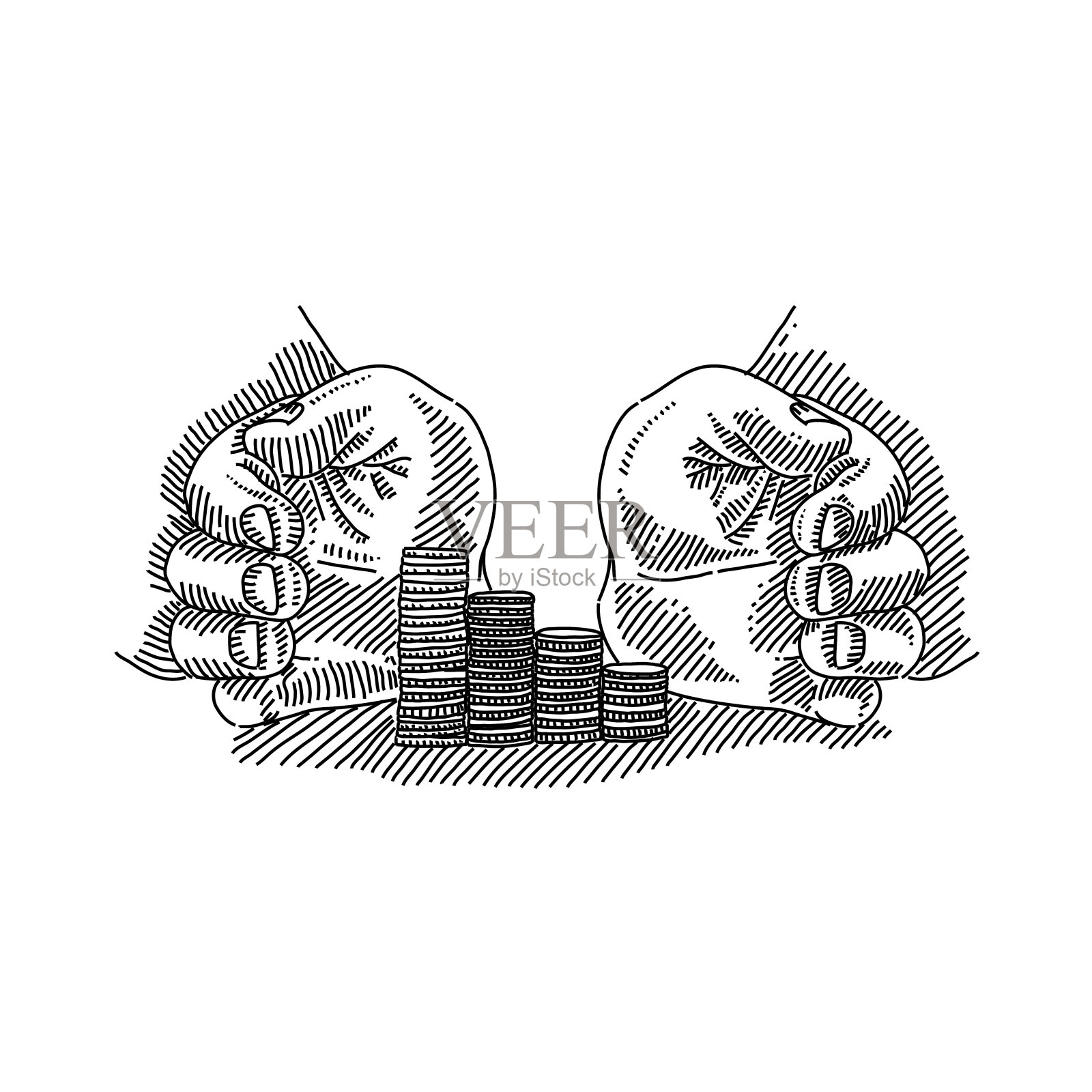 储蓄的概念图插画图片素材