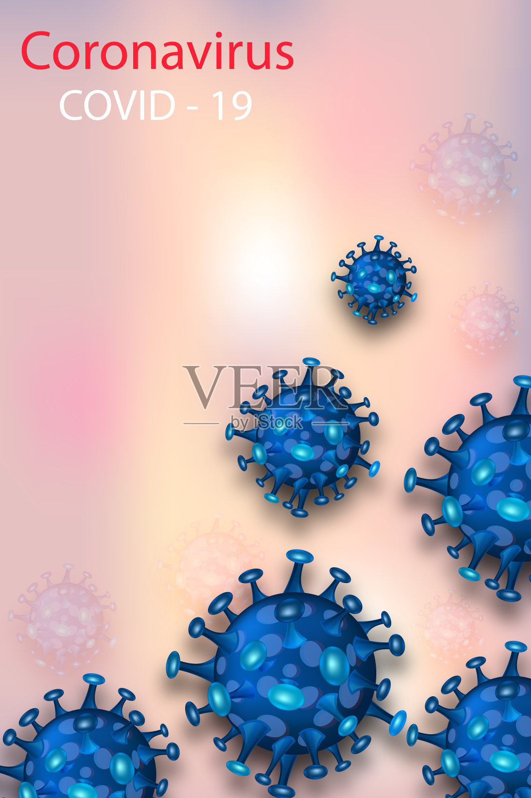 冠状病毒的背景插画图片素材