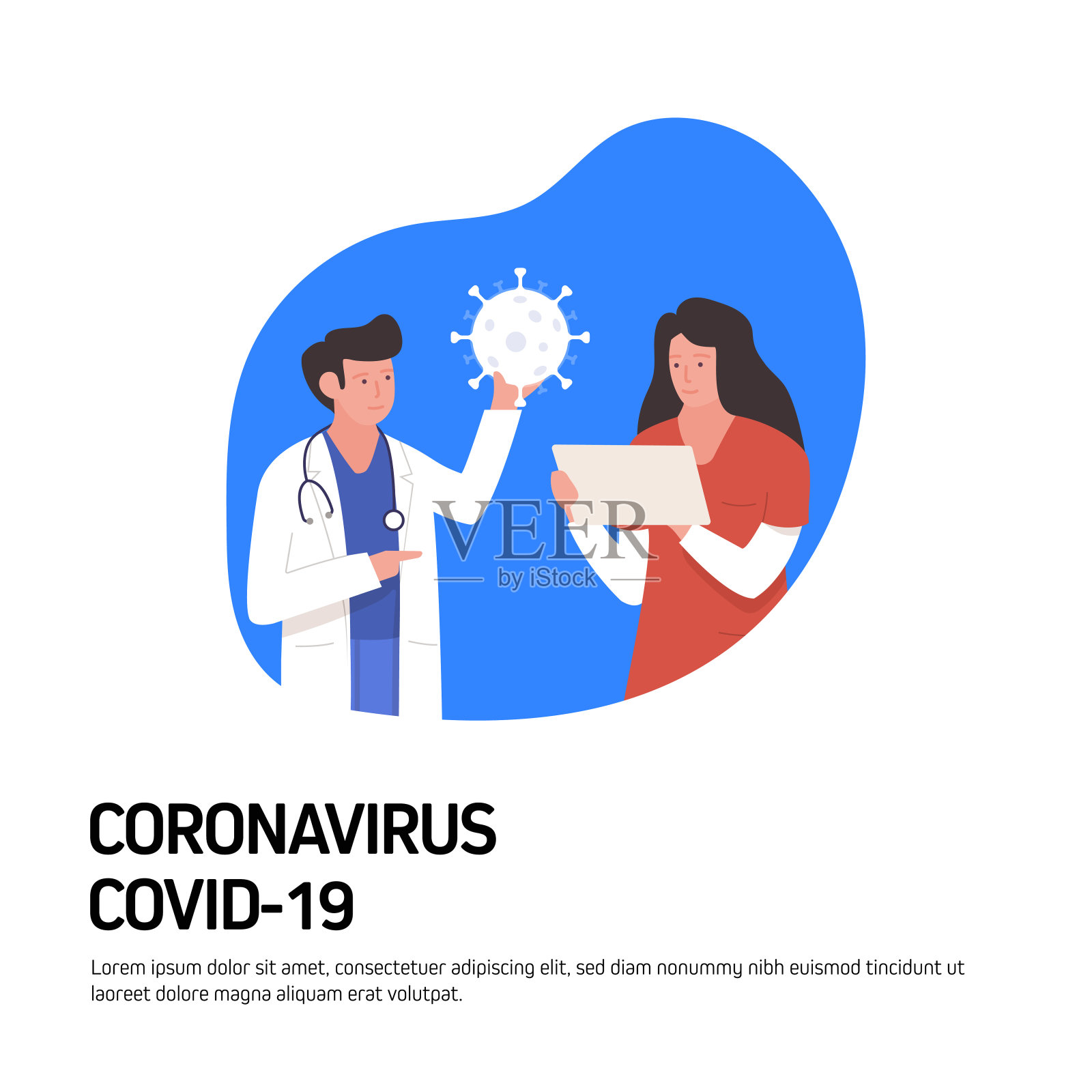 冠状病毒,新冠肺炎,大流行概念矢量插图网站横幅,广告和营销材料,在线广告,业务演示等。插画图片素材