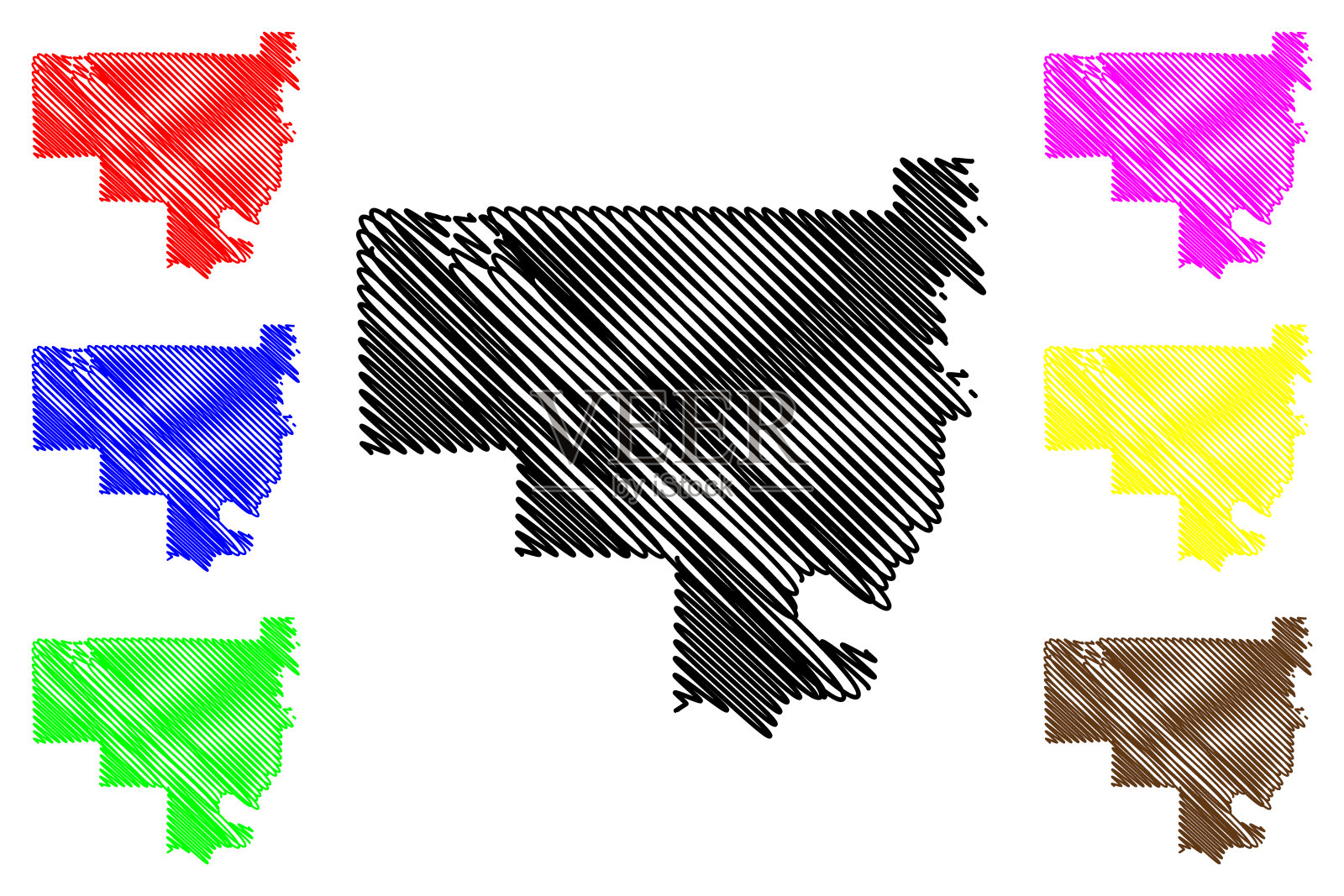 美国印第安纳州克劳福德县(U.S. County, United States, USA, USA)地图矢量图,草稿示意图克劳福德地图插画图片素材