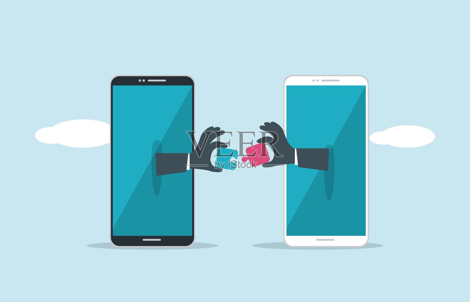 团队合作插画图片素材