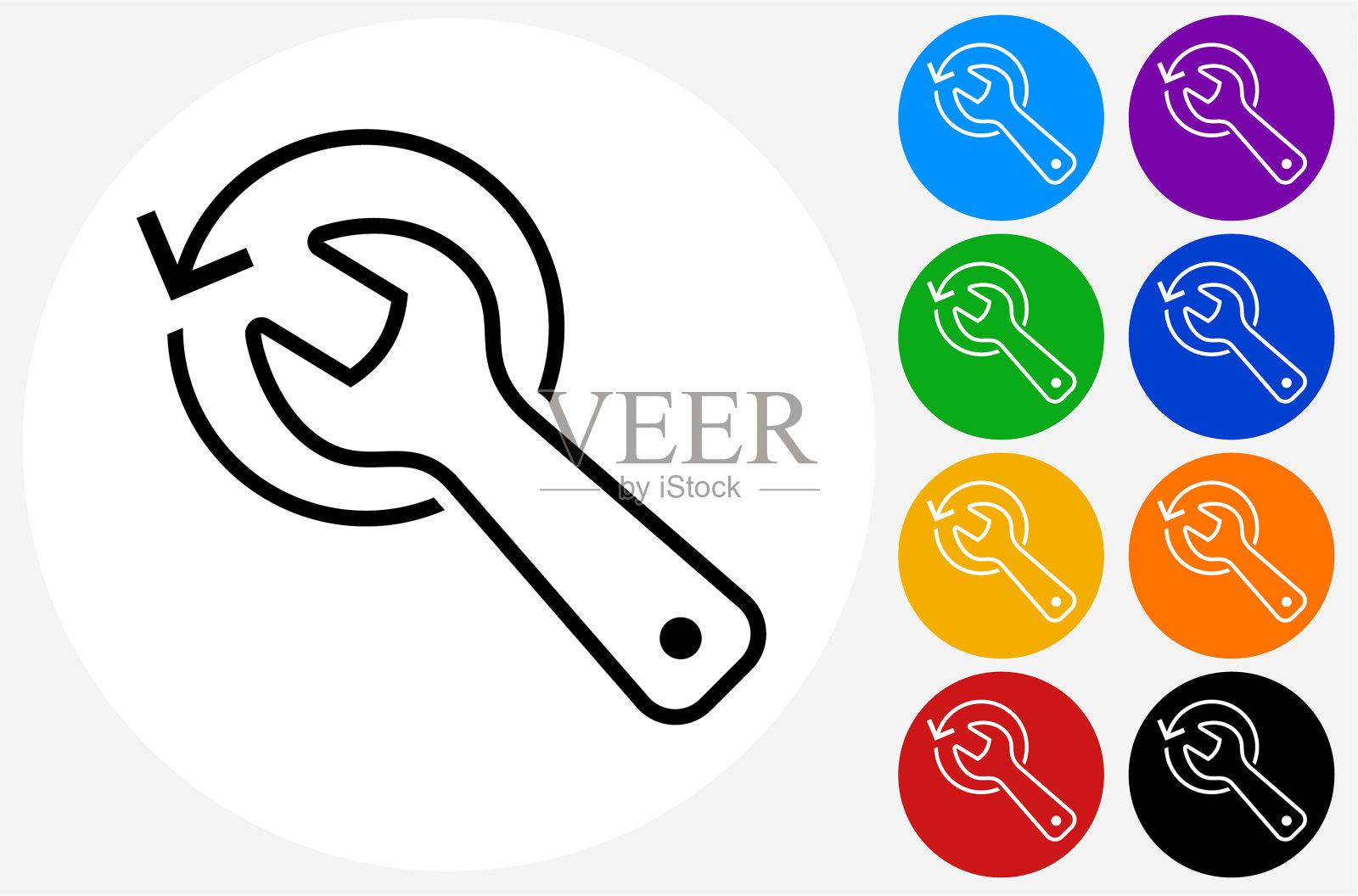 扳手图标插画图片素材