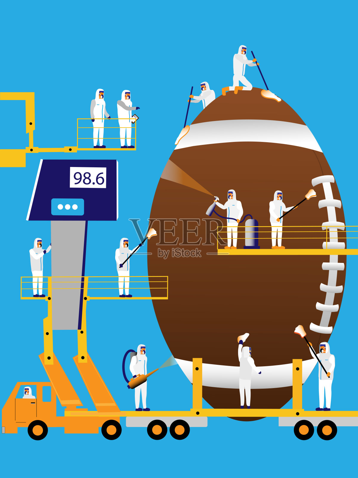 保护足球插画图片素材