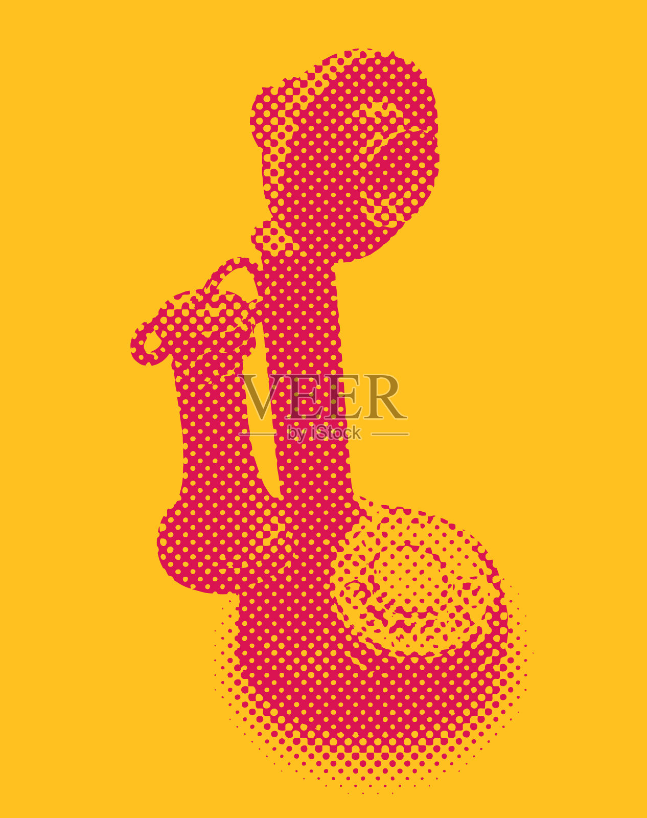 古董电话插画图片素材