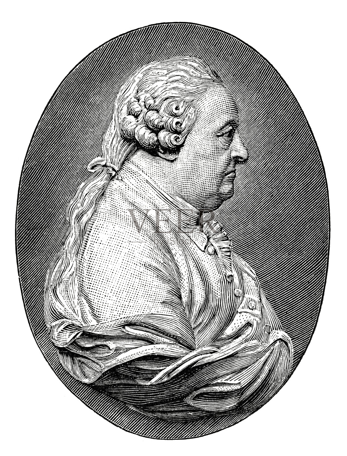 约翰 · 沃尔夫冈 · 冯 · 歌德之父, 侧视图设计元素图片