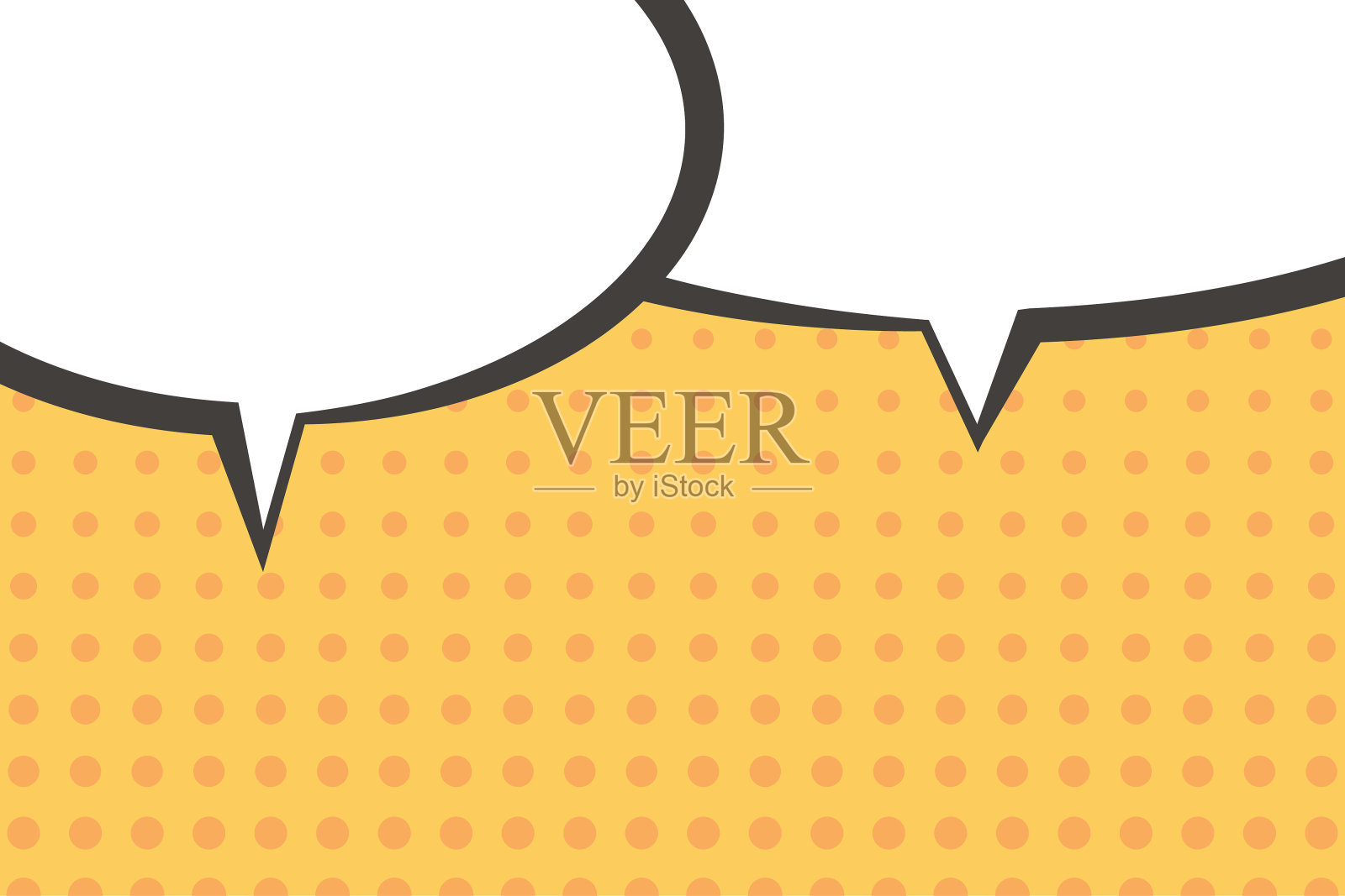 语音泡半调背景插画图片素材