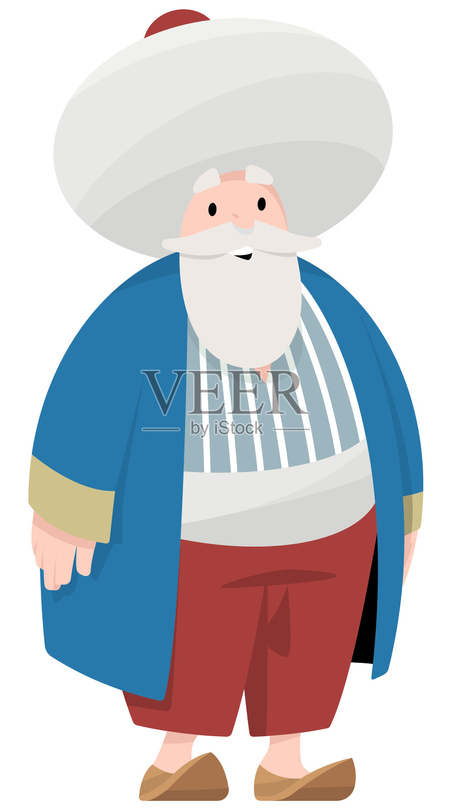 矢量卡通纳斯雷丁霍贾插画图片素材