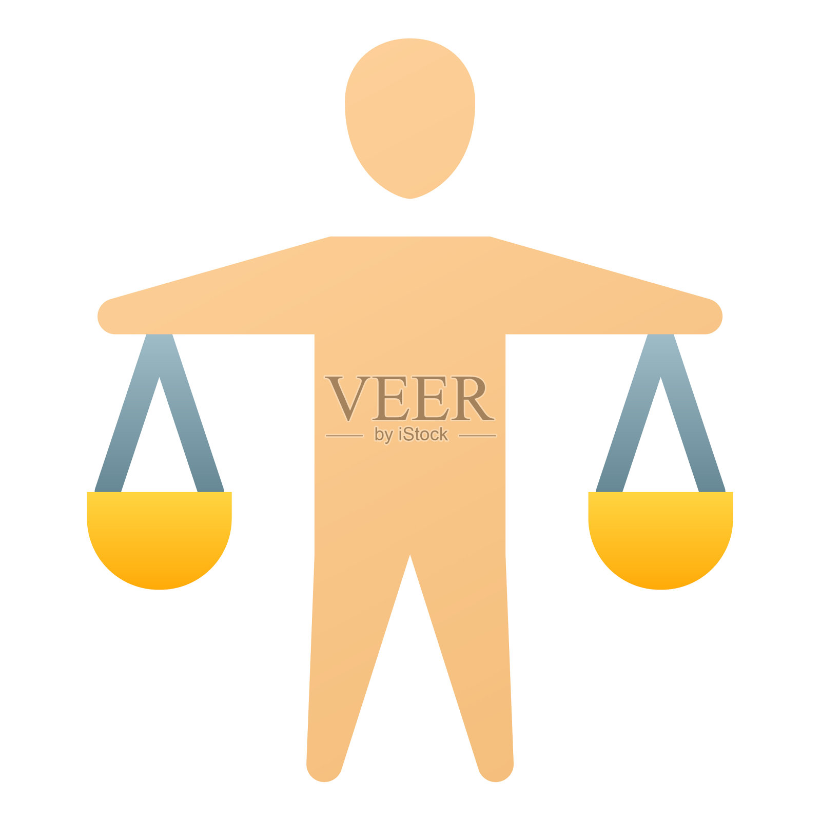 道德公平道德平衡单一孤立图标素材