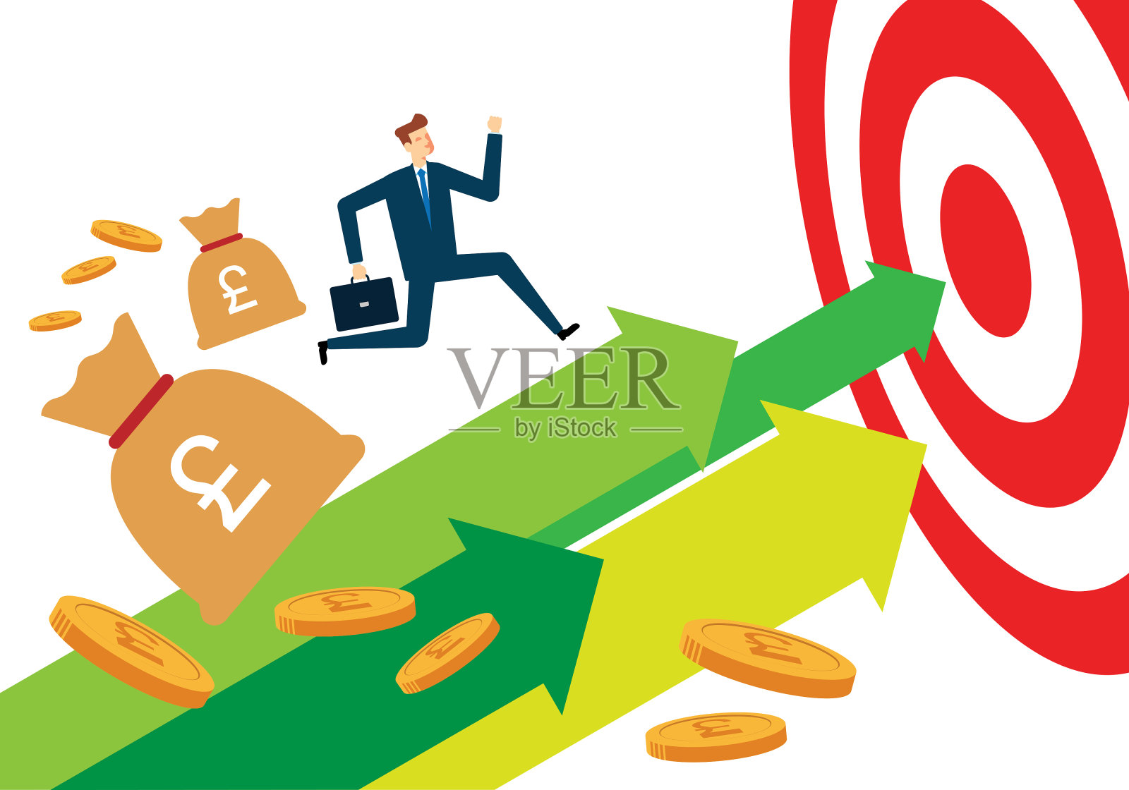 成功插画图片素材