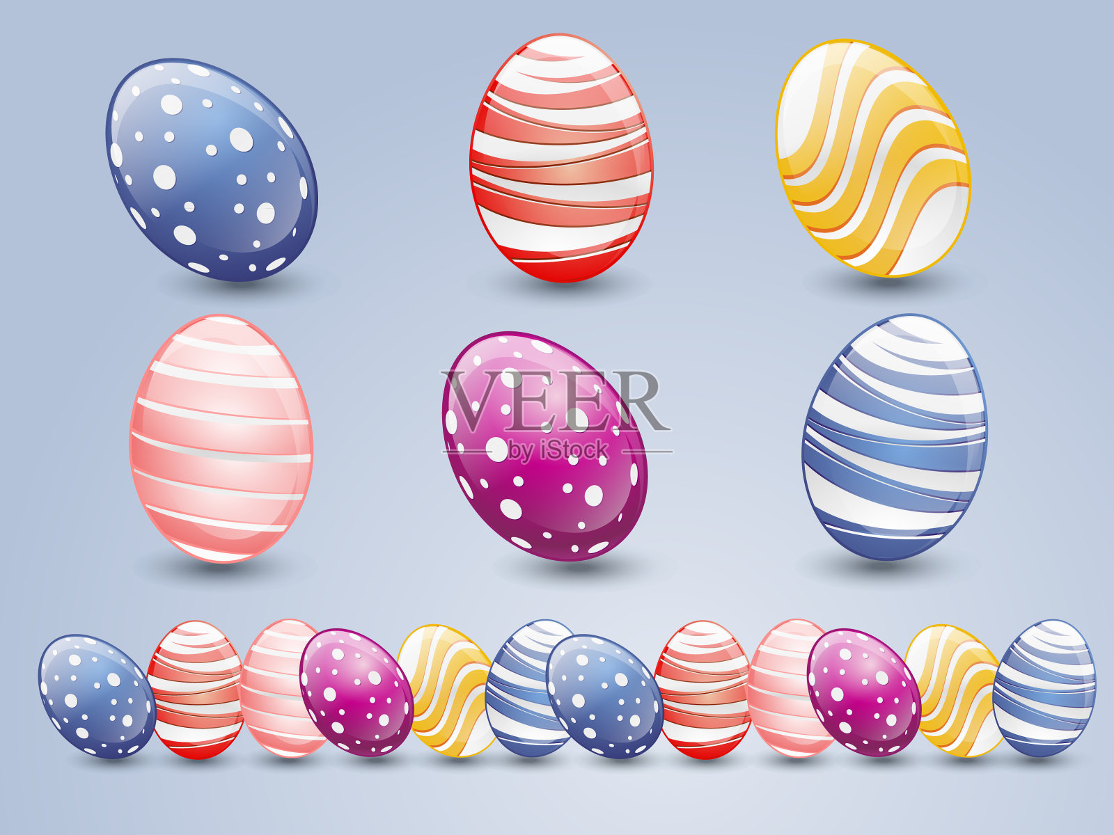 复活节彩蛋插画图片素材