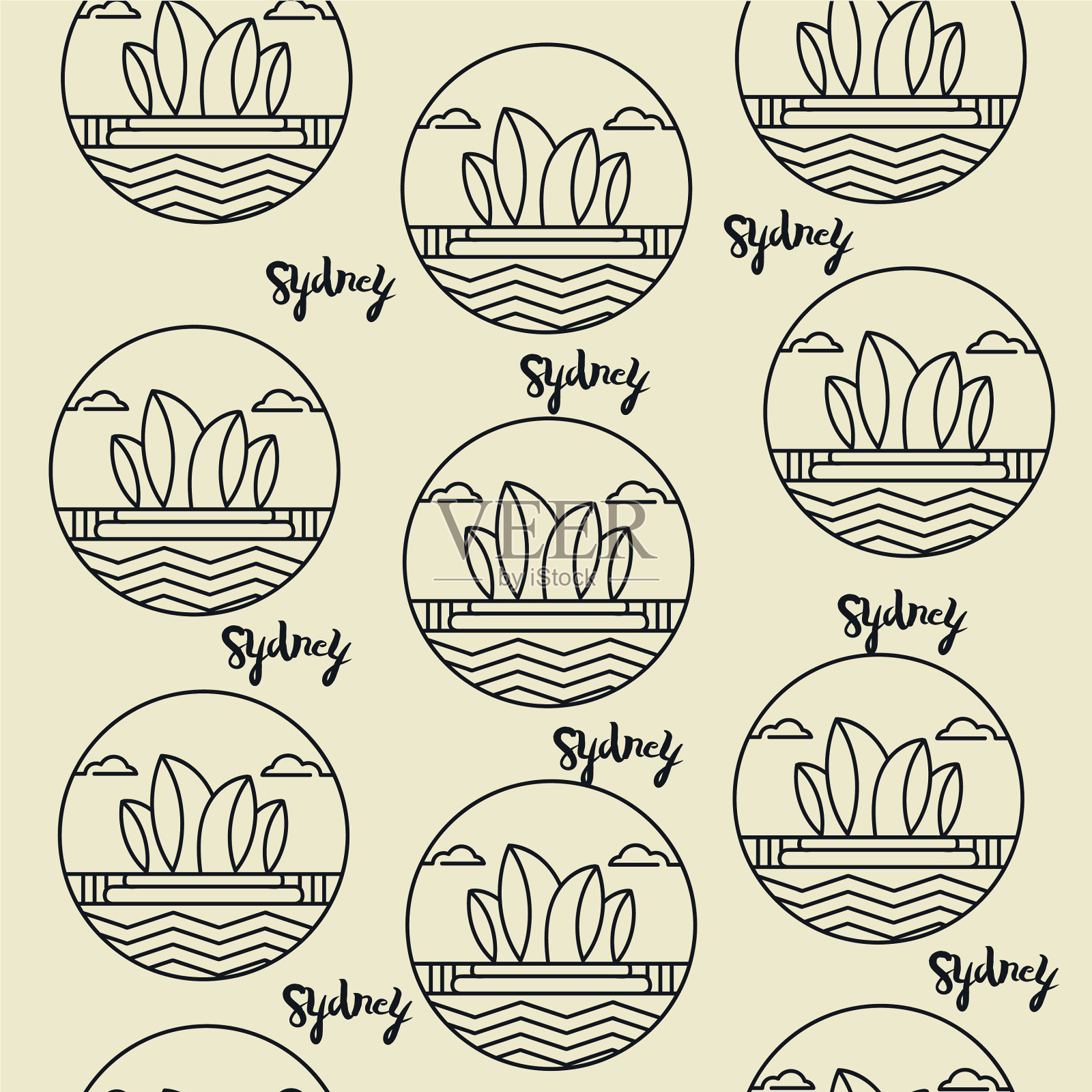 无缝模式12插画图片素材