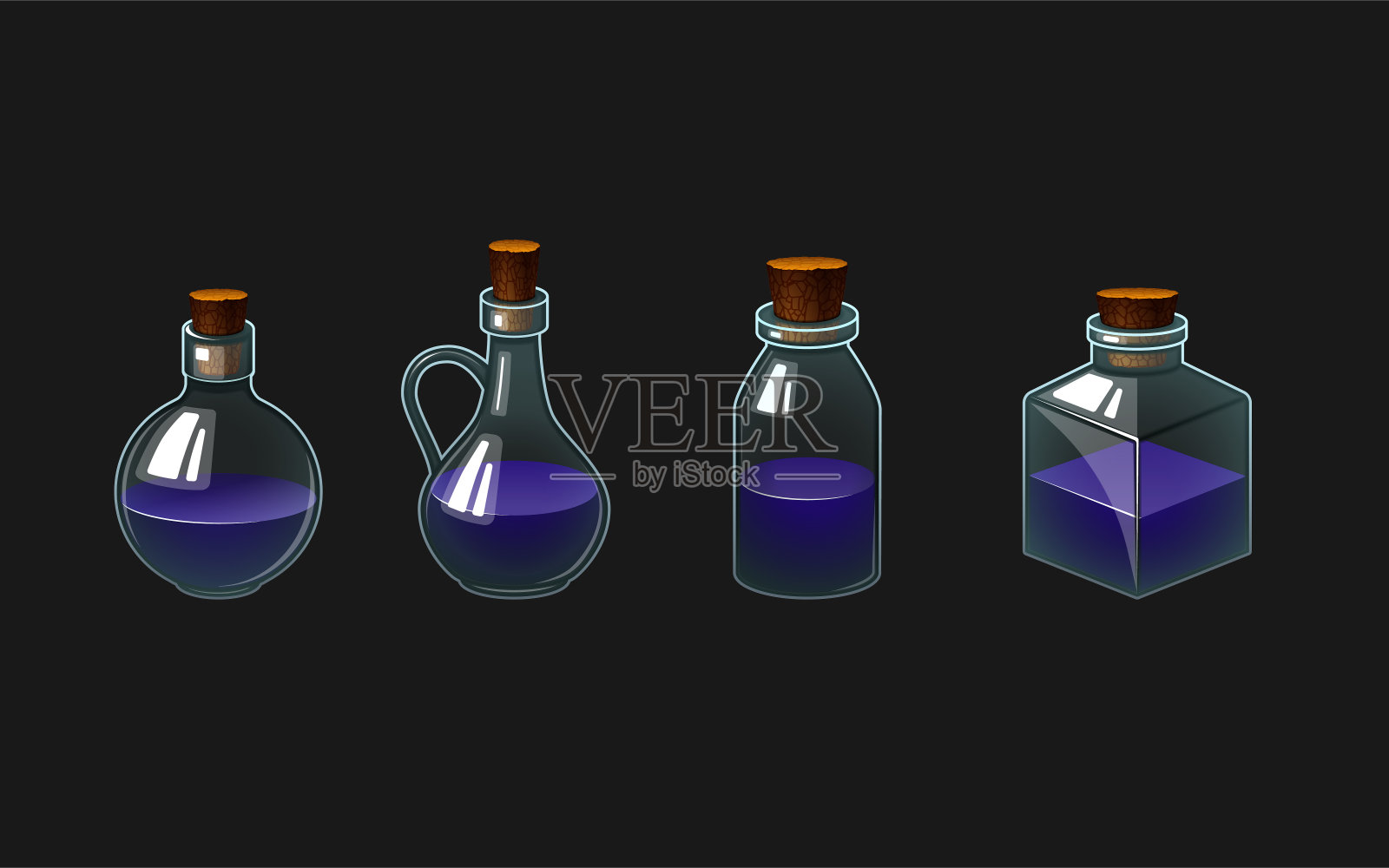 药水的瓶子插画图片素材