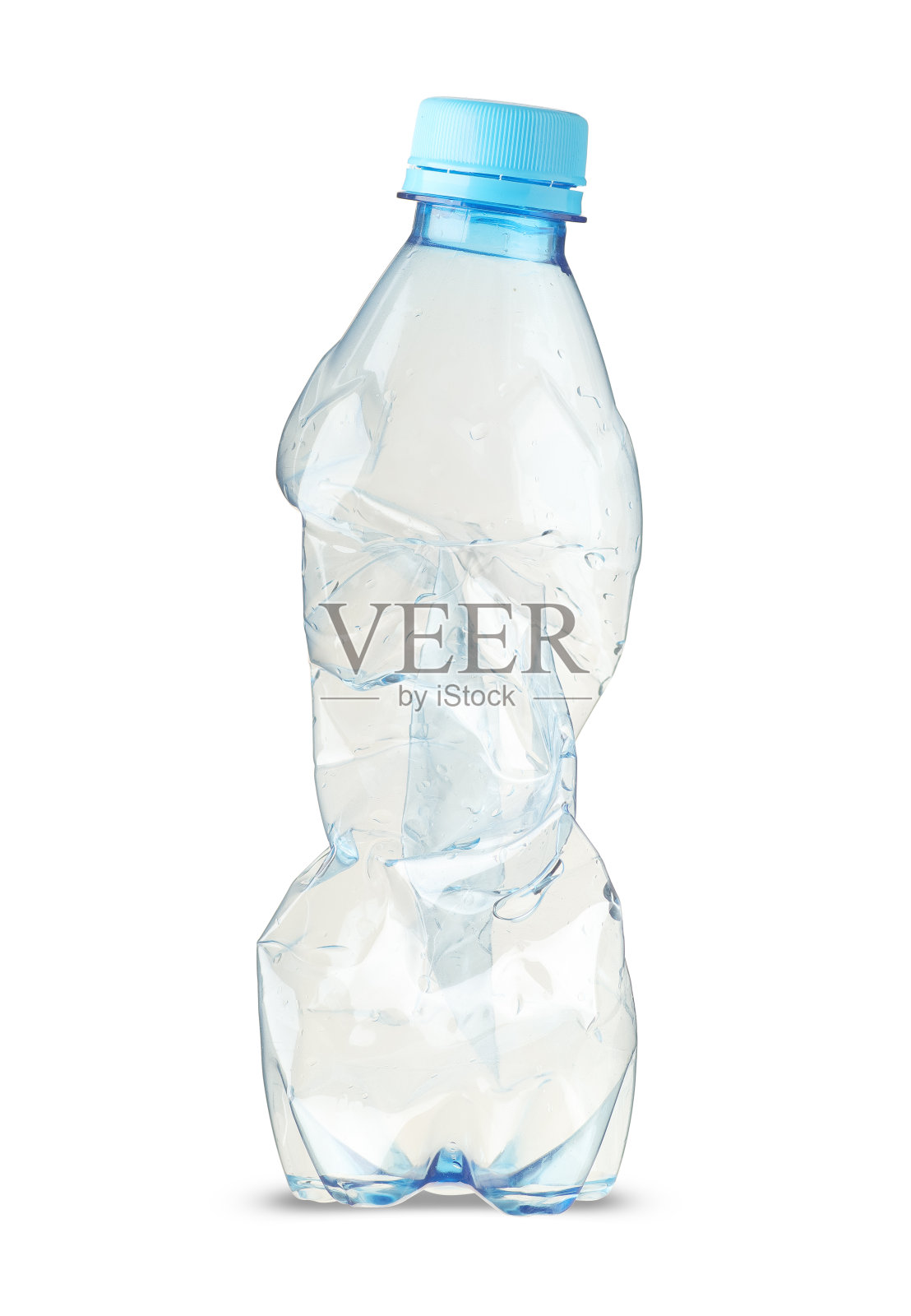 压碎的小塑料瓶照片摄影图片