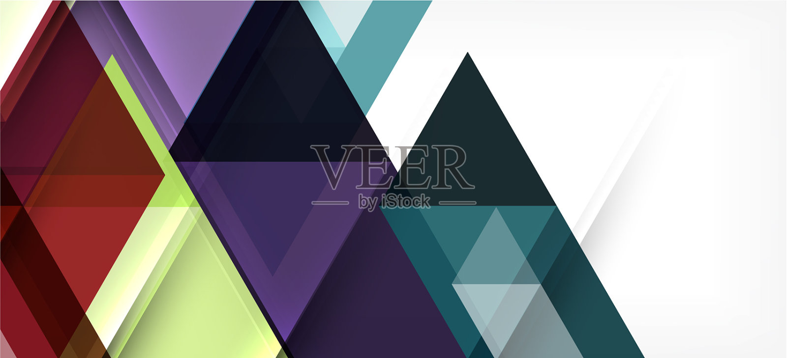 抽象概念三角形图形元素插画图片素材