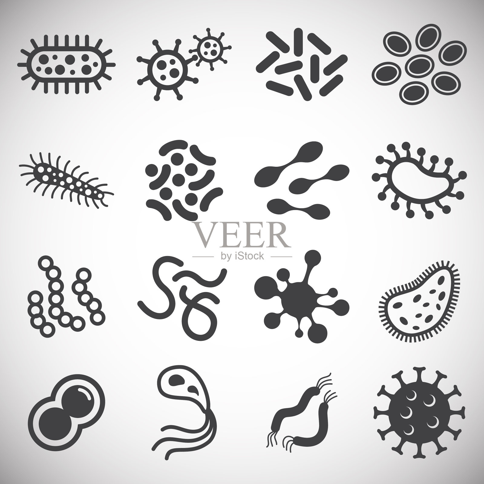 单元格图标设置为图形和网页的背景插画图片素材