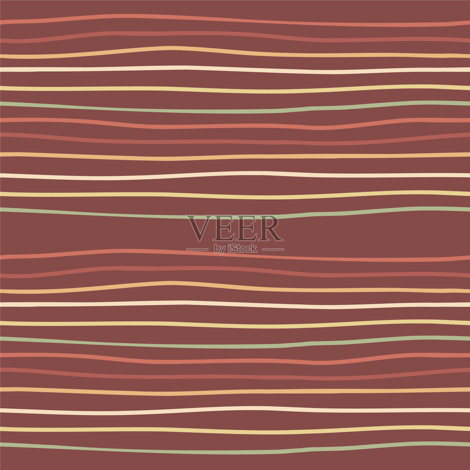 波西米亚手绘条纹图案重复插画图片素材