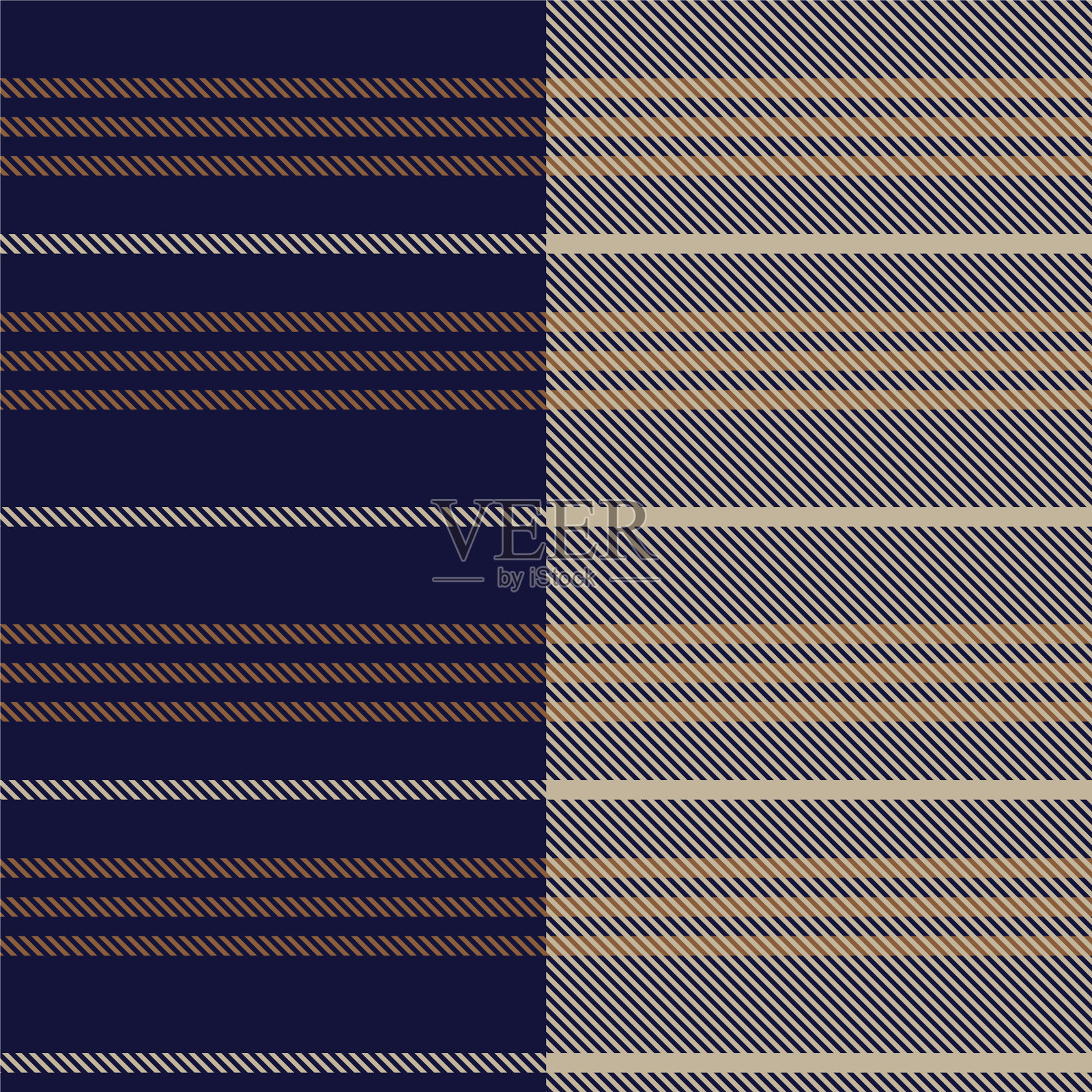 棕色不对称格纹无缝图案插画图片素材