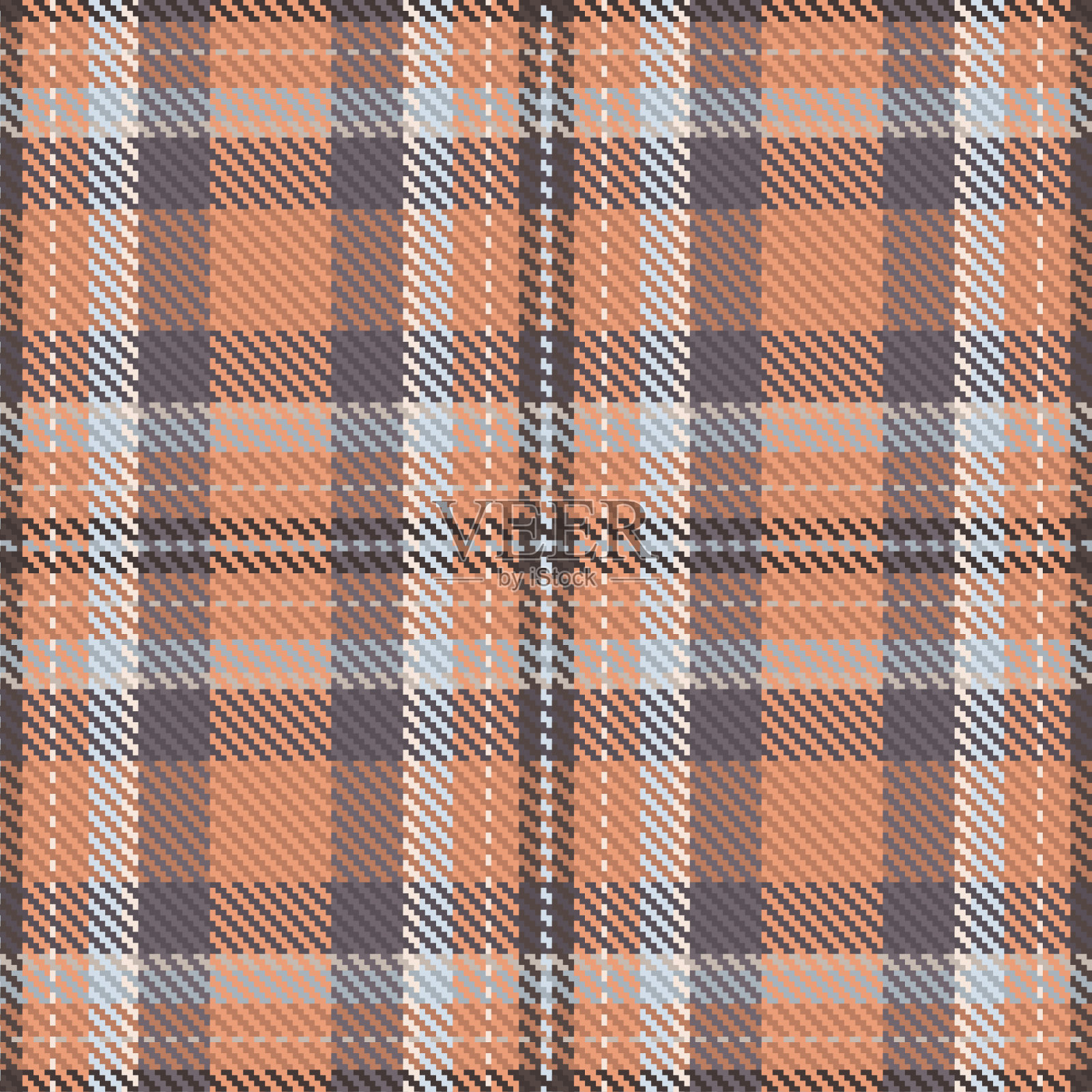 无缝图案的苏格兰格子插画图片素材