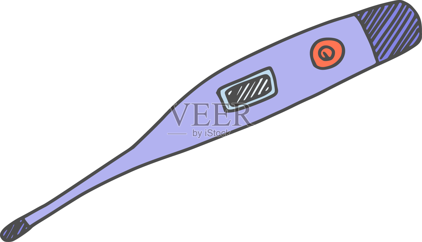 电池操作的温度计现代新的设计元素图片