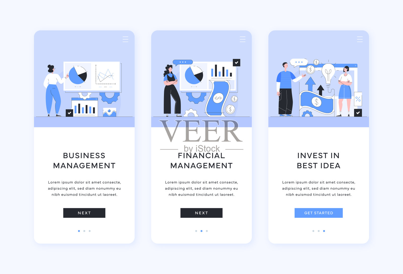 商业和财务管理插图插画图片素材