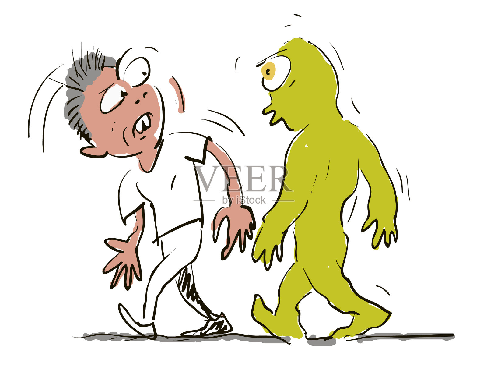 人与潜意识插画图片素材