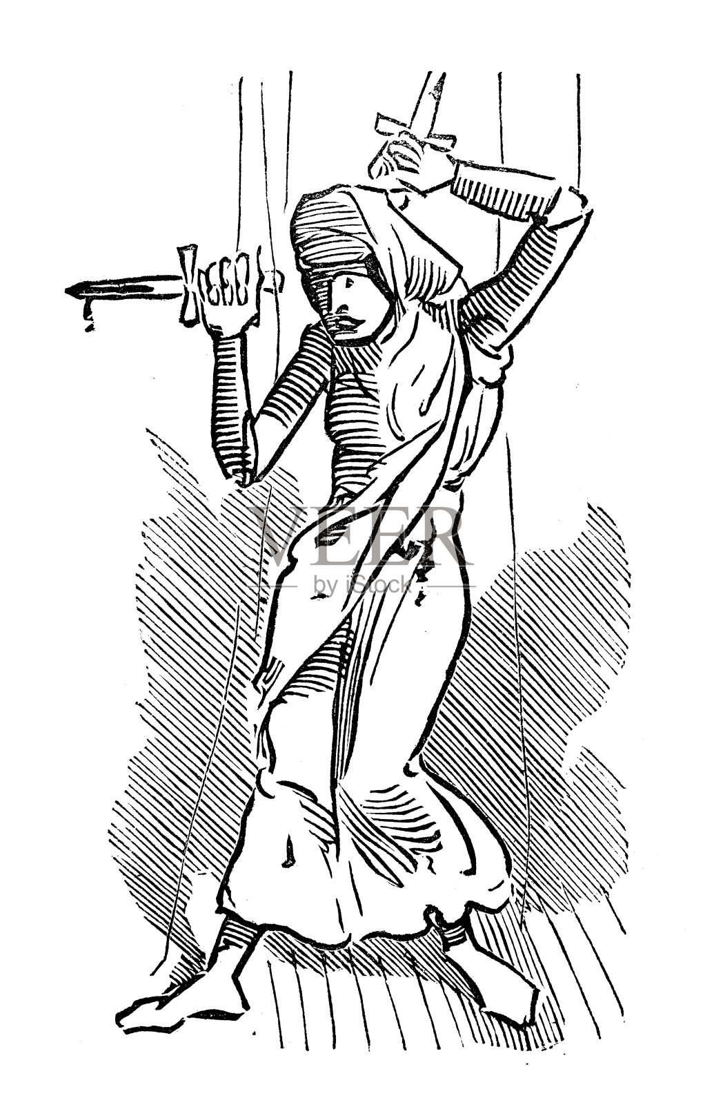 英国讽刺漫画插画图片素材