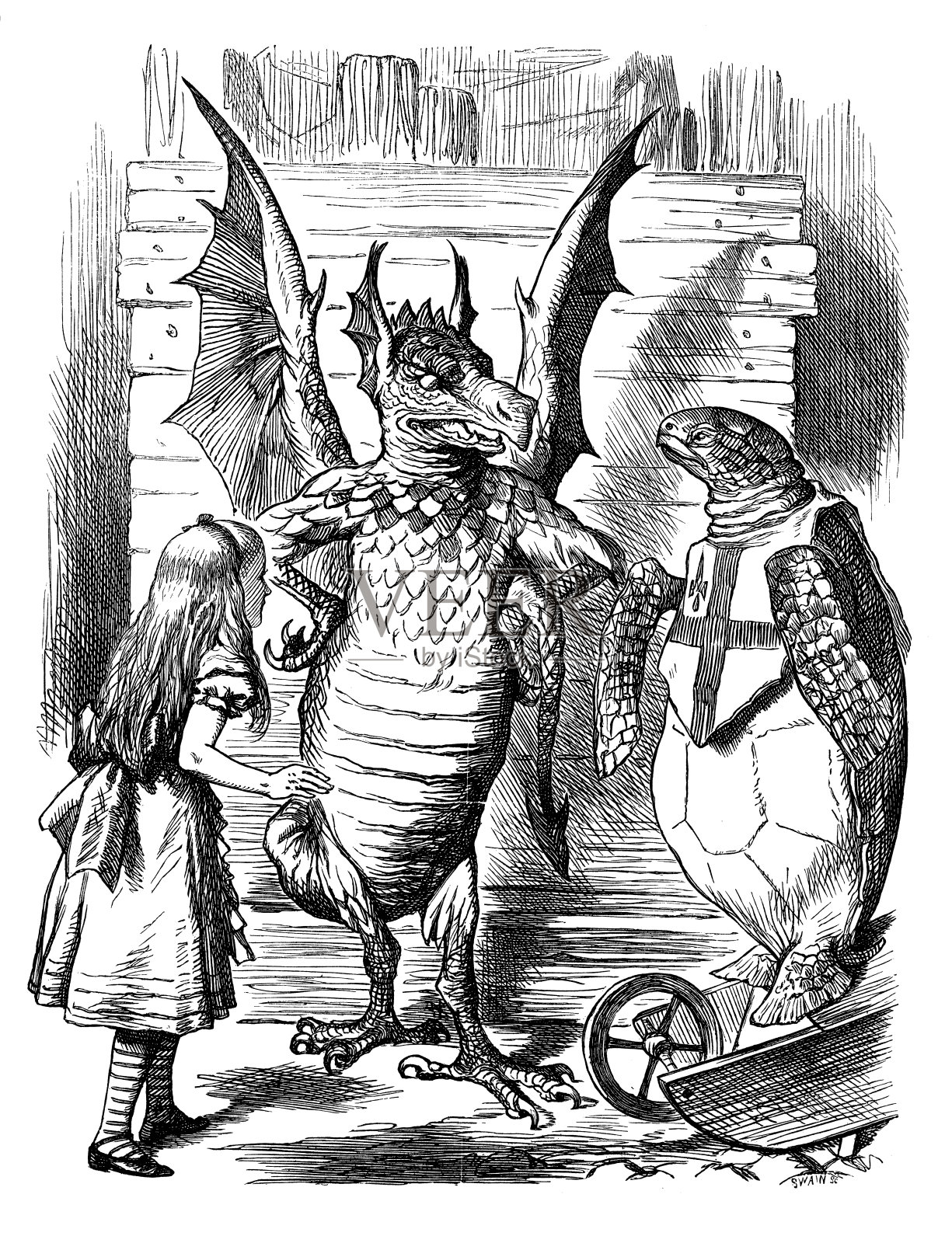 英国讽刺漫画插画图片素材