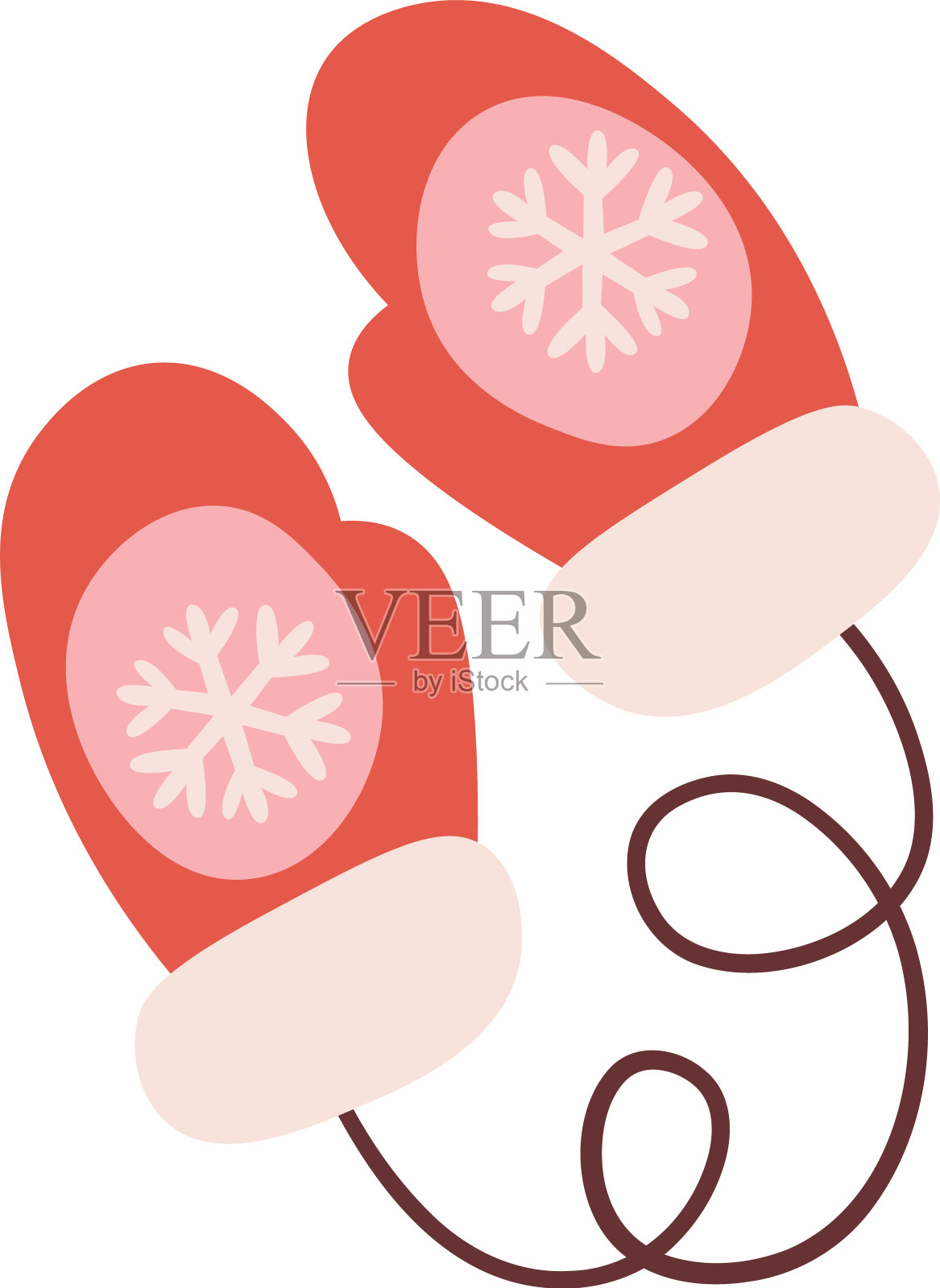 元素手绘冬新年元素集插画图片素材