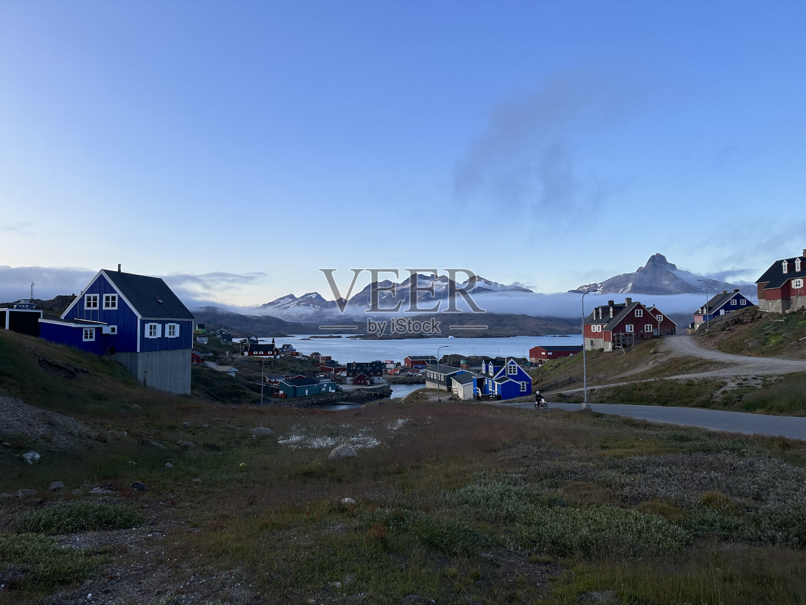 格陵兰岛的风景照片,阿玛萨里克岛,tasiilaq照片摄影图片