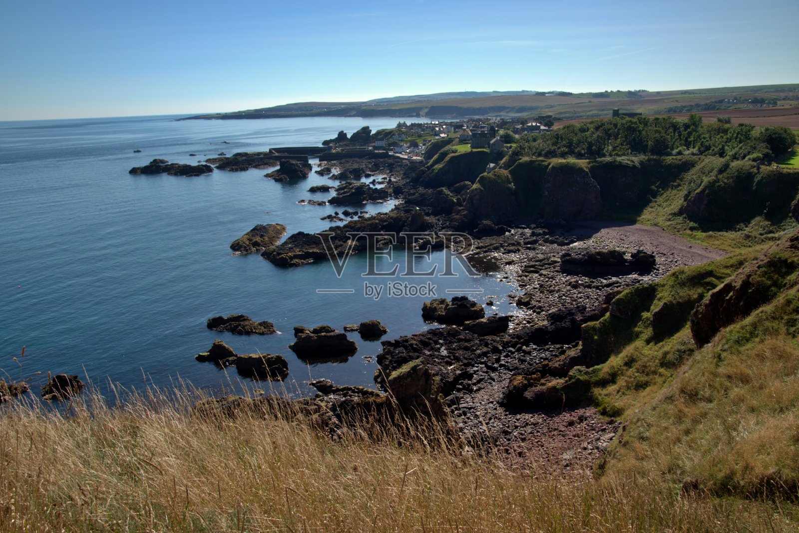 圣Abb港照片摄影图片