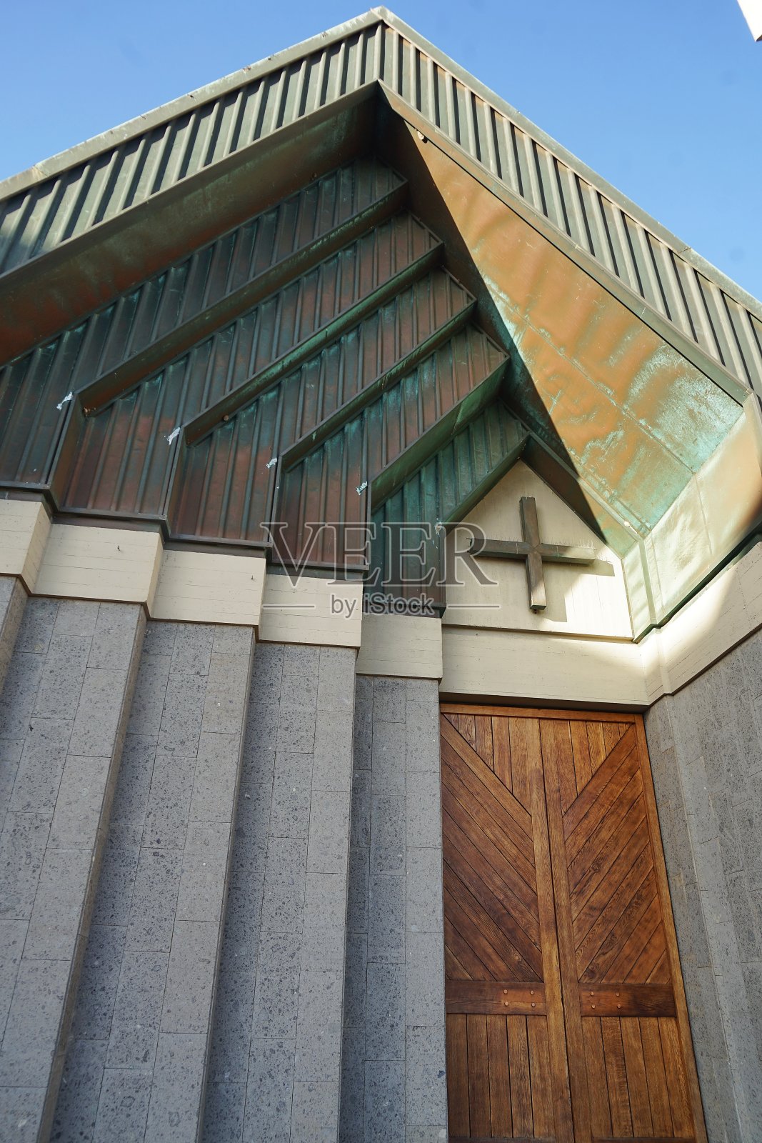 佛罗伦萨城堡圣母玛利亚教堂的入口照片摄影图片