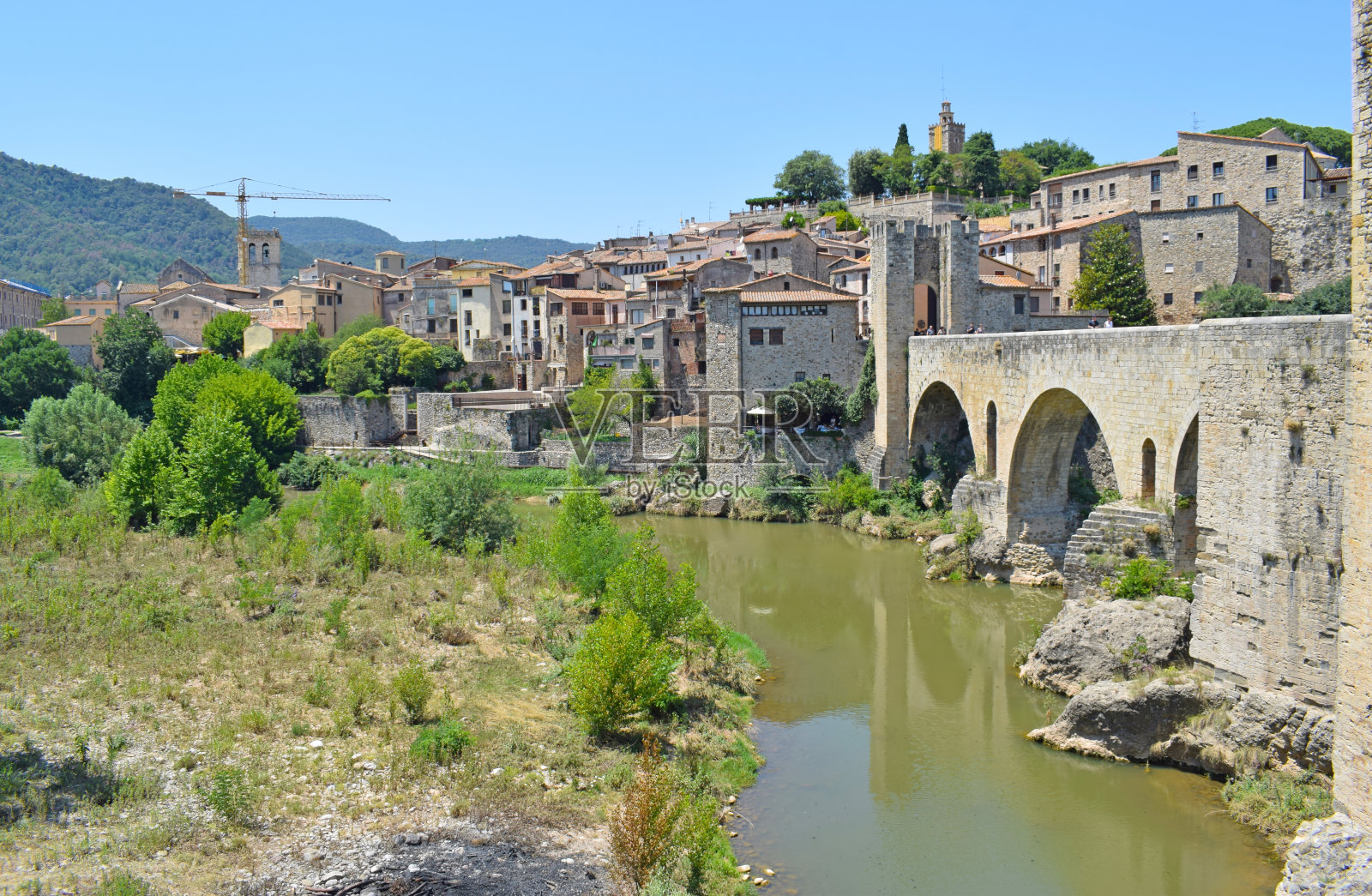 Besalú西班牙赫罗纳照片摄影图片